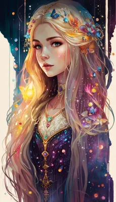 ArtStation - Rapunzel digital art by Blanche