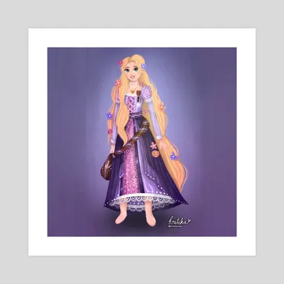 Rapunzel Tower Folk Art\" Sticker for Sale by Kit Cronk | Redbubble