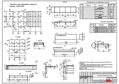 Расчет плиты из сборного и монолитного железобетона на 2d-3d.ru