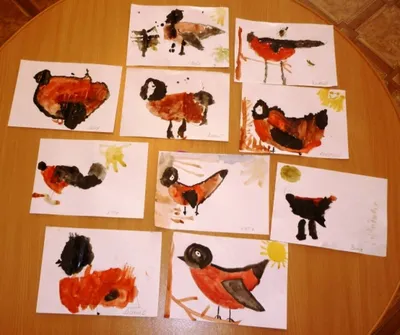 Рисуем поэтапно с детьми зимующих птиц | Risovashki.TV - Дети и Родители |  Дзен