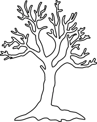 Раскраски Дерево без листьев распечатать бесплатно в формате А4 (19  картинок) | RaskraskA4.ru