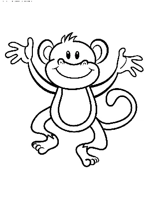 Раскраски обезьянки