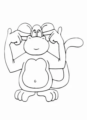 How to draw a monkey | Monkey drawing, Monkey drawing easy, Cartoon drawings