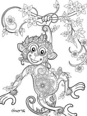 Раскраски обезьяны для детей - Веселые и творческие занятия