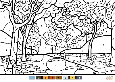 Рисунок : Осенние деревья ландшафта с желтым цветом Иллюстрация штока -  иллюстрации насчитывающей флористическо, листво: 170416948