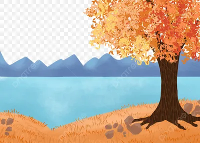 Рисунок Осенние деревья №131666 - «Осенняя пора - очей очарованье...»  (16.01.2024 - 16:20)