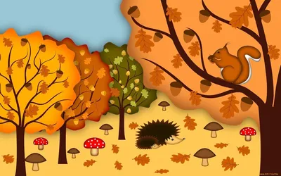 Дерево осенью - раскраска №3049 | Printonic.ru