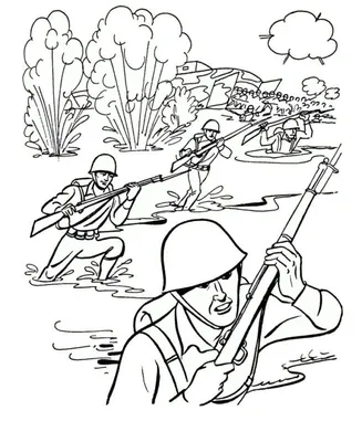 Война картинки раскраски (47) - Рисовака