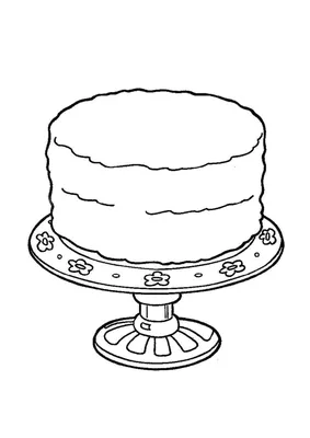Рисунки тортов для срисовки (25 лучших фото)