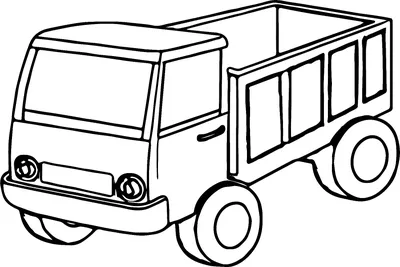 Раскраска детская грузовик - 41 фото
