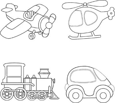 Раскраски Транспорт для печати бесплатно для детей и взрослых