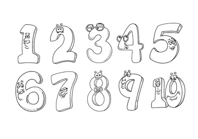 Цифра 5» раскраска для детей - мальчиков и девочек | Скачать, распечатать  бесплатно в формате A4