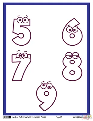 Раскраски цифры буквы для 5 лет (54 фото) » рисунки для срисовки на  Газ-квас.ком