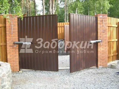 Распашные ворота купить под ключ | Цена на ворота распашные в Беларуси