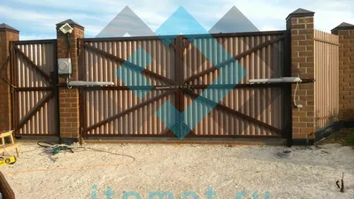 Распашные ворота для заграждения Махаон-Практика | Распашные ворота | АО  \"ЦеСИС\". Системы охраны периметра