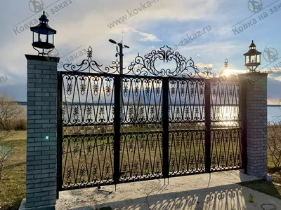 Распашные ворота для дачи 1800*3500 под дерево - цена комплекта, купить в  Санкт-Петербурге