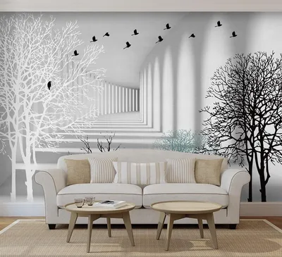 50 фото фотообои расширяющие пространство в интерьере для гостиной – 2019  Дизайн Интерьера | Custom photo wallpaper, Photo wallpaper, 3d wallpaper  for walls