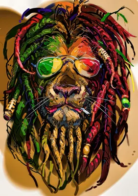 Womens Lion Rasta Colors Rastafari Pride Reggae Inspired Digital Art by Kha  Dieu Vuong - Pixels