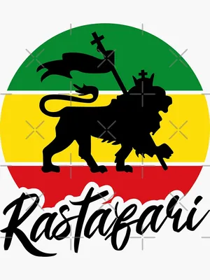 Rastafari Rasta Lion Of Judah\" Sticker for Sale by designandclouds |  Redbubble