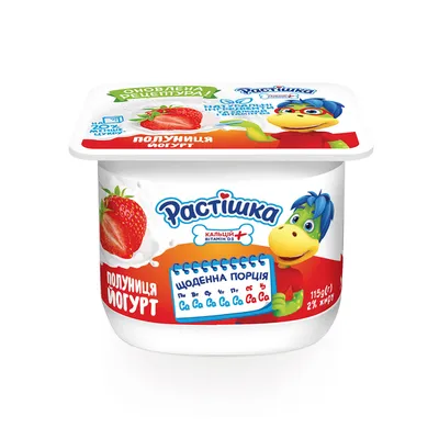 Йогурт Растишка клубника-злаки 3%, 115г - купить с доставкой в Москве в  Перекрёстке