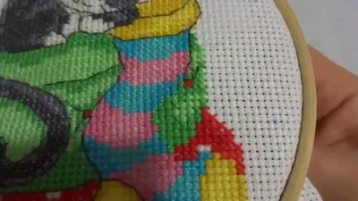 Вышивка для начинающих БЭКСТИЧ шов назад иглу/Embroidery for beginners  BACKSTITCH stitch back needle - YouTube