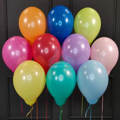Воздушные разноцветные шарики пастель купить в Москве - заказать с  доставкой - артикул: №1353