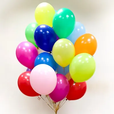 🎈 Воздушные шары с гелием разноцветные ассорти 🎈: заказать в Москве с  доставкой по цене 180 рублей