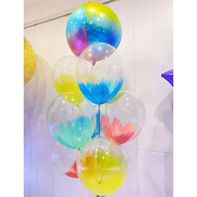 Разноцветные шарики с гелием