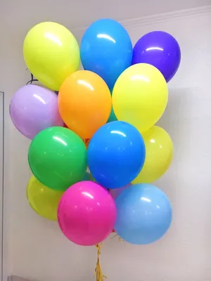 Воздушные разноцветные шарики металлик купить в Москве - заказать с  доставкой - артикул: №1354