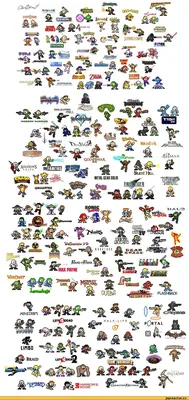 Герои из разных игр выполнены в стиле Mega Men / Игры :: geek (Прикольные  гаджеты. Научный, инженерный и айтишный юмор) / картинки, гифки, прикольные  комиксы, интересные статьи по теме.