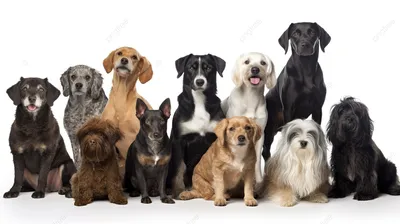 Фото 30ти разных пород собак» — создано в Шедевруме