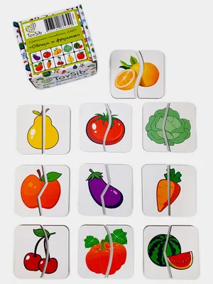 Деревянные разрезные картинки \"Овощи 2\", пазл для малышей Smile-Decor  26749454 купить за 293 ₽ в интернет-магазине Wildberries