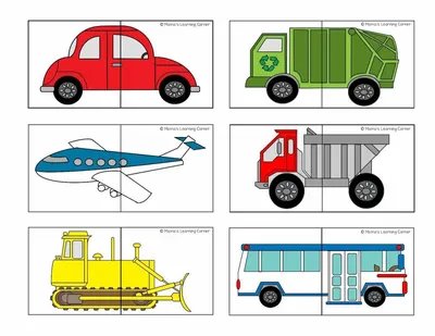 Купить Разрезные картинки \"Транспорт\" СД126 в каталоге интернет-магазина  «Умный Ежик» с доставкой по Москве