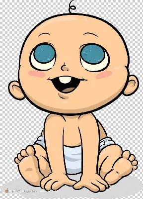 Младенец Мультяшный, Рисованный мультфильм малыш, мультипликационный  персонаж, ребенок, лицо png | Klipartz