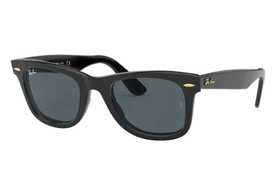 ORIGINAL WAYFARER @COLLECTION Sunglasses in Black and Blue/Grey - RB2140 |  Ray-Ban® US