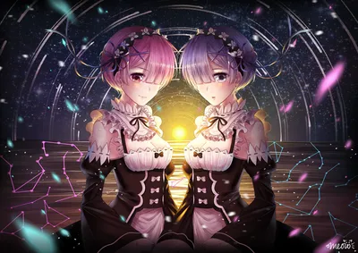 Скачать Ram x Rem anime | Re zero Wallpaper APK для Android