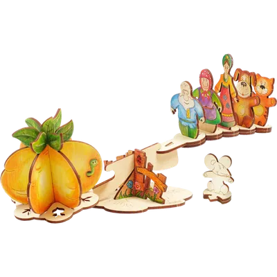 Кукольный театр Репка из фетра на липучках, персонажи 7,5-9,0см - купить с  доставкой по выгодным ценам в интернет-магазине OZON (262788551)