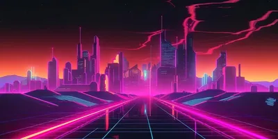 Картина по номерам на холсте неоновый закат ретровэйв вапорвейв retrowave  vaporwave - 2420 30X40 - купить с доставкой по выгодным ценам в  интернет-магазине OZON (277370443)