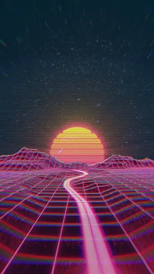 Скачать обои Neon, 80's, Synth, Retrowave, Synthwave, New Retro Wave,  Futuresynth, Синтвейв, раздел рендеринг в разрешении 1920x1080