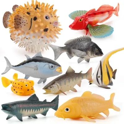 Імітаційні Фігурки Іграшки Океанські Риби Тварини Модель Тунці Лосось  Фігурки Морський Акваріум Реалістичні Розвиваючі Дитячі Іграшки | Іграшкові  тварини | Індіго