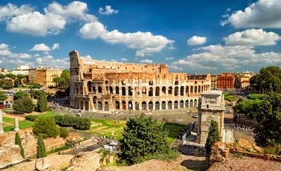 Обои Colosseum- sunrise (Roma) Города Рим, Ватикан (Италия), обои для  рабочего стола, фотографии colosseum- sunrise , roma, города, рим, ватикан  , италия, колизей, античность Обои для рабочего стола, скачать обои  картинки заставки