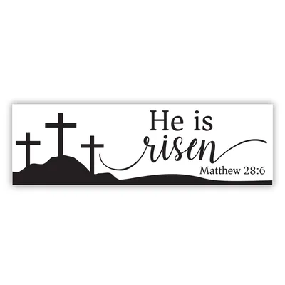 24 1/2\" - 26\" He Is Risen Yard Signs - 4 Pc. | Oriental Trading