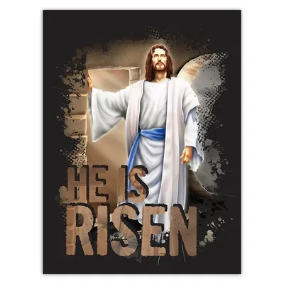 Gift Sticker : Jesus He Is Risen Resurrection Cave Easter Faith Catholic  Holiday | eBay