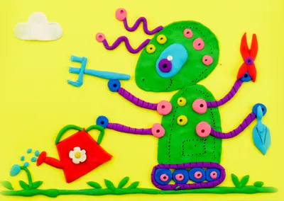 Рисование Пластилином: Роботы | SkillBerry | Онлайн-школа рисования и  рукоделия для детей и взрослых СкиллБерри