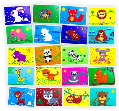 Рисование Пластилином: Дикие Животные | SkillBerry | Онлайн-школа рисования  и рукоделия для детей и взрослых СкиллБерри