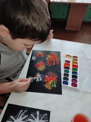 Нетрадиционная техника рисования солью \"Салют\" | Школьный портал Республики  Мордовия