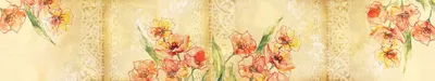 Женский зонт-трость Fulton Bloomsbury-2 L754 - Painted Roses (Рисованные  розы)
