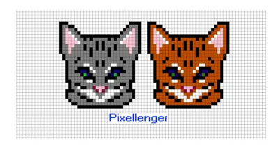 Котики Как рисовать по клеточкам | Рисунки по клеточкам в тетрадке -  Пиксель Арт - Pixel Art