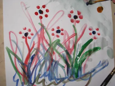 Рисунки ватными палочками для детей - 61 фото