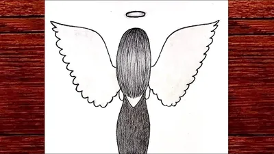 Векторный рисунок - ангел - angels - крылья ангела